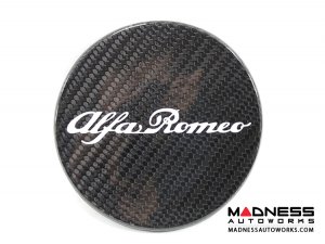 Alfa Romeo 4C Carbon Fiber Fuel Door - Alfa Romeo Logo Alfa Romeo 4C Carbon Fiber Fuel Door - Alfa Romeo Logo